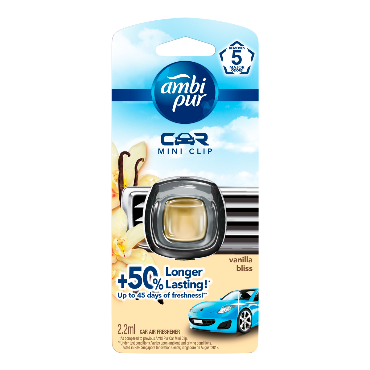 Ambi Pur Car Mini Clip - Vanilla bliss 2ml