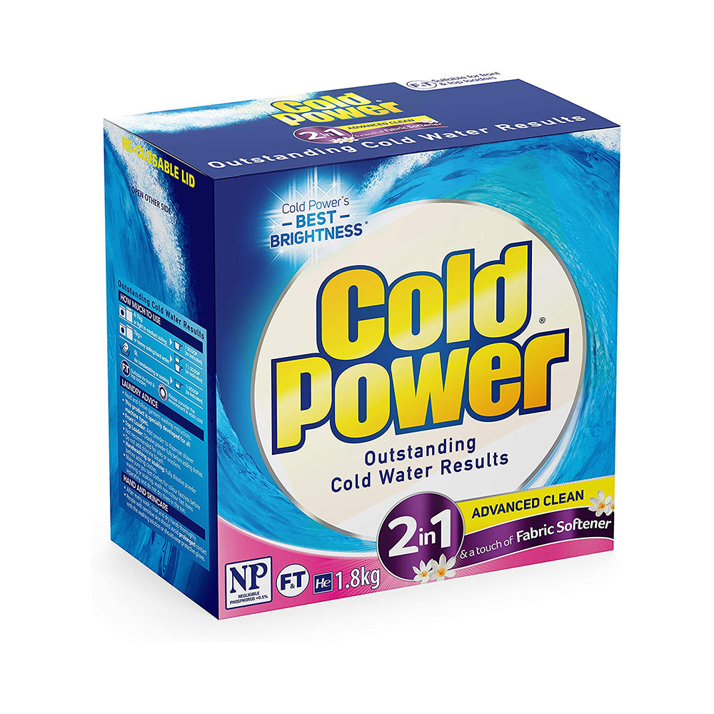 Cold Power Laundry Powder 2 In 1 Advanced Clean - 1.8Kg – Smooth Sales