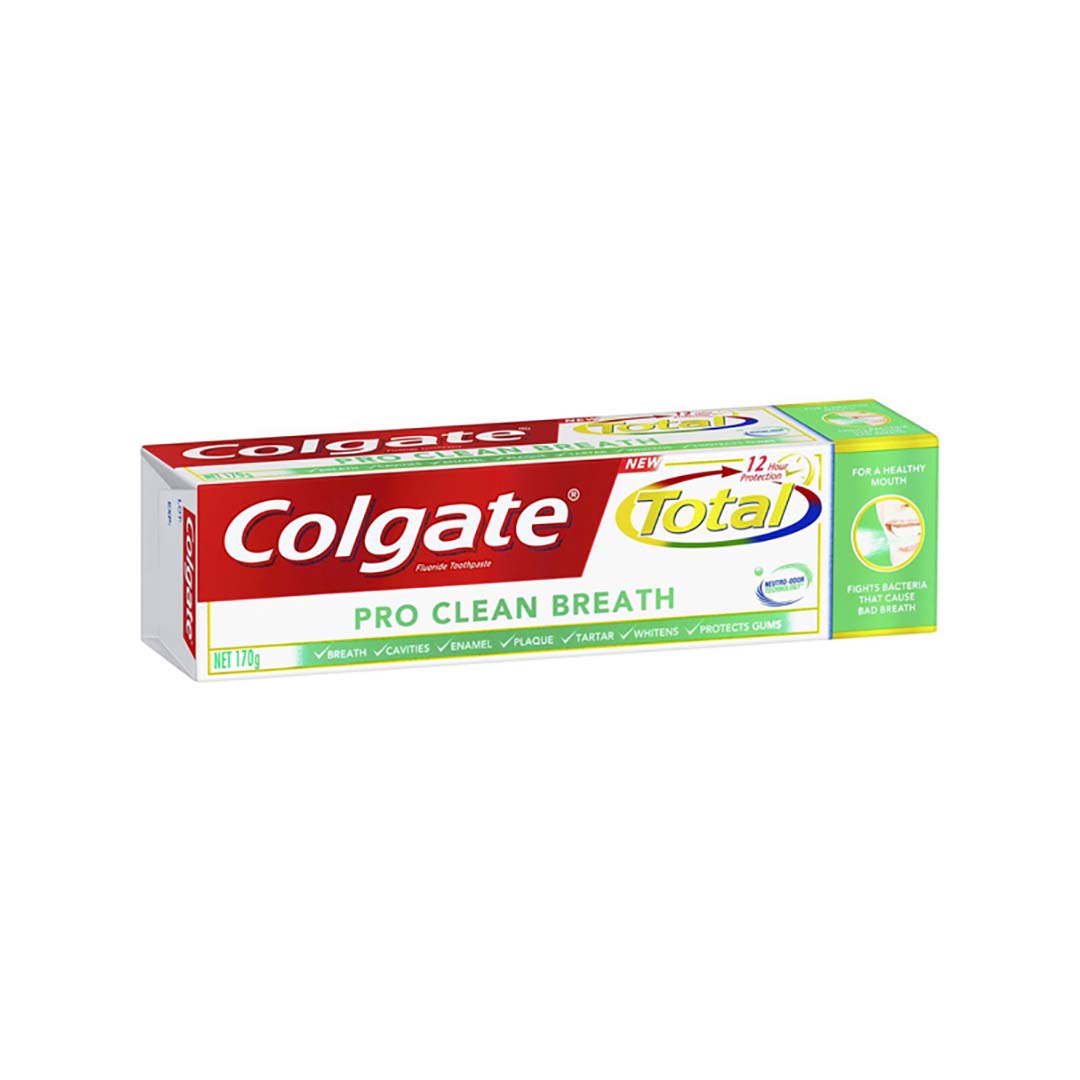 6 Pack x Colgate Total Pro Clean Breath Toothpaste 170g