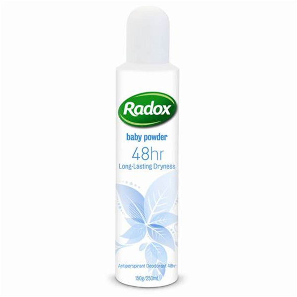 Radox 48Hr Antiperspirant Deodorant Body Spray - Baby Powder 150g