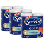 3 Pack x Sorbent Gold Skin Comfort with Vitamin E 3 Ply Toilet Paper Rolls