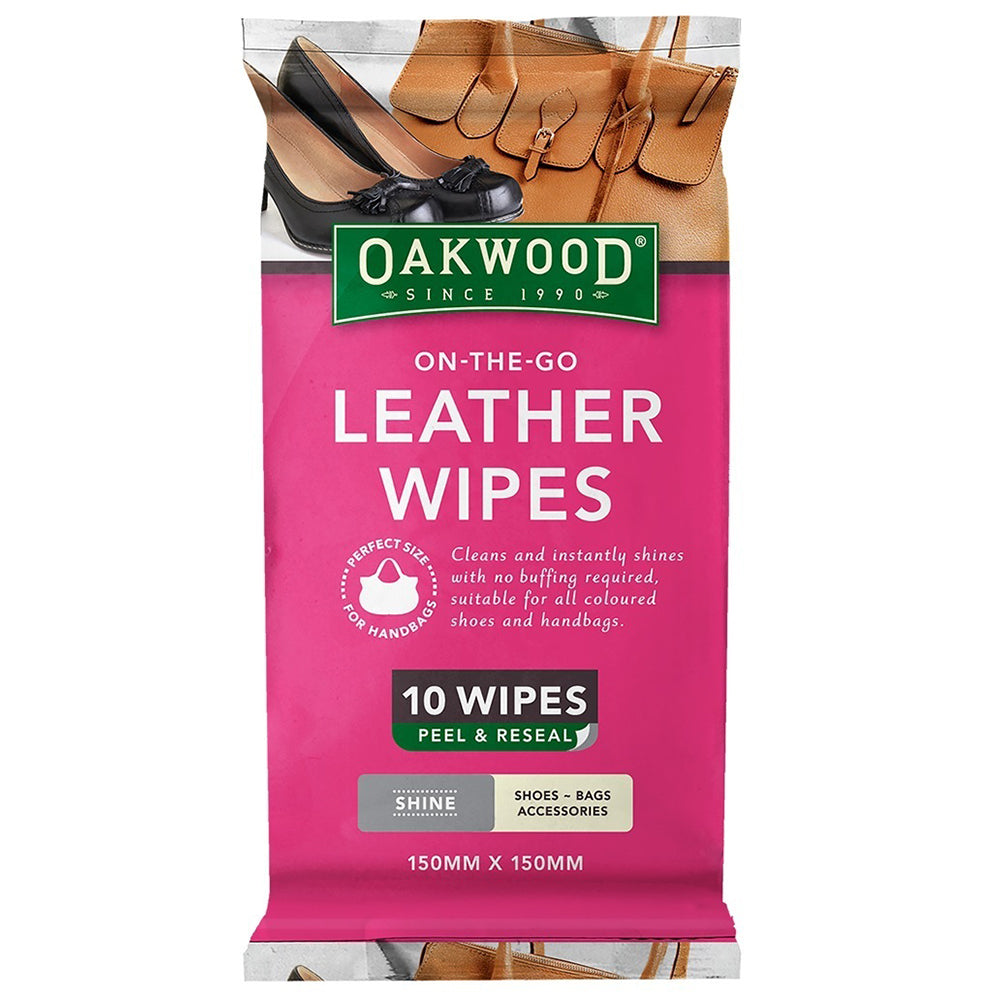 2 Pack x Oakwood On The Go Leather Wipes - 10pc