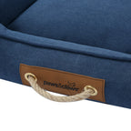 Paws & Claws 60x50cm Lighthouse Walled Canvas Bed Medium - Navy