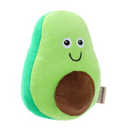 Paws & Claws Veggie Plush Avocado Squeaky Plush - 18x14x22cm