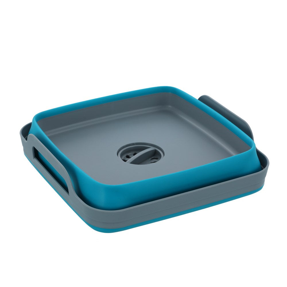 Boxsweden Foldaway Square Basin Storage Container With Handles - 10.5L