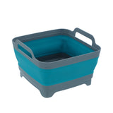 Boxsweden Foldaway Square Basin Storage Container With Handles - 10.5L