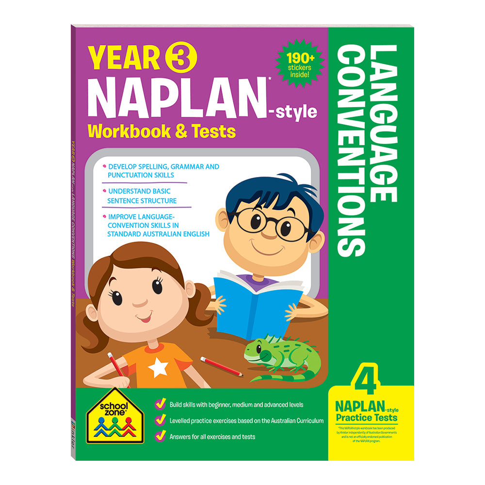 Year 3 NAPLAN - Style Language Conventions Workbook & Tests