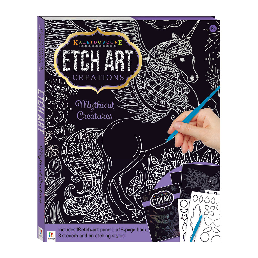 Kaleidoscope Etch Art Creations: Mythical Creatures