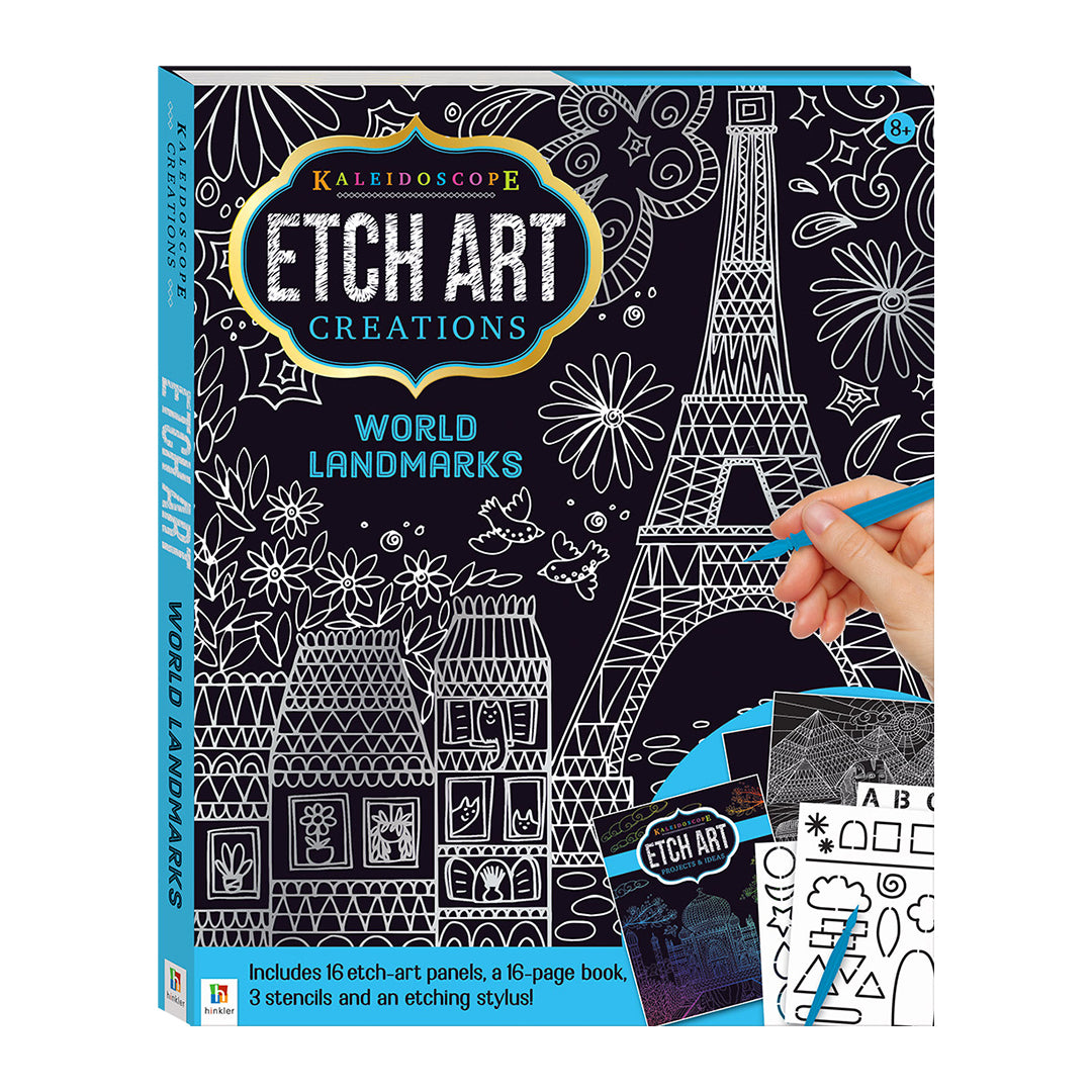 Kaleidoscope Etch Art Creations: World Landmarks