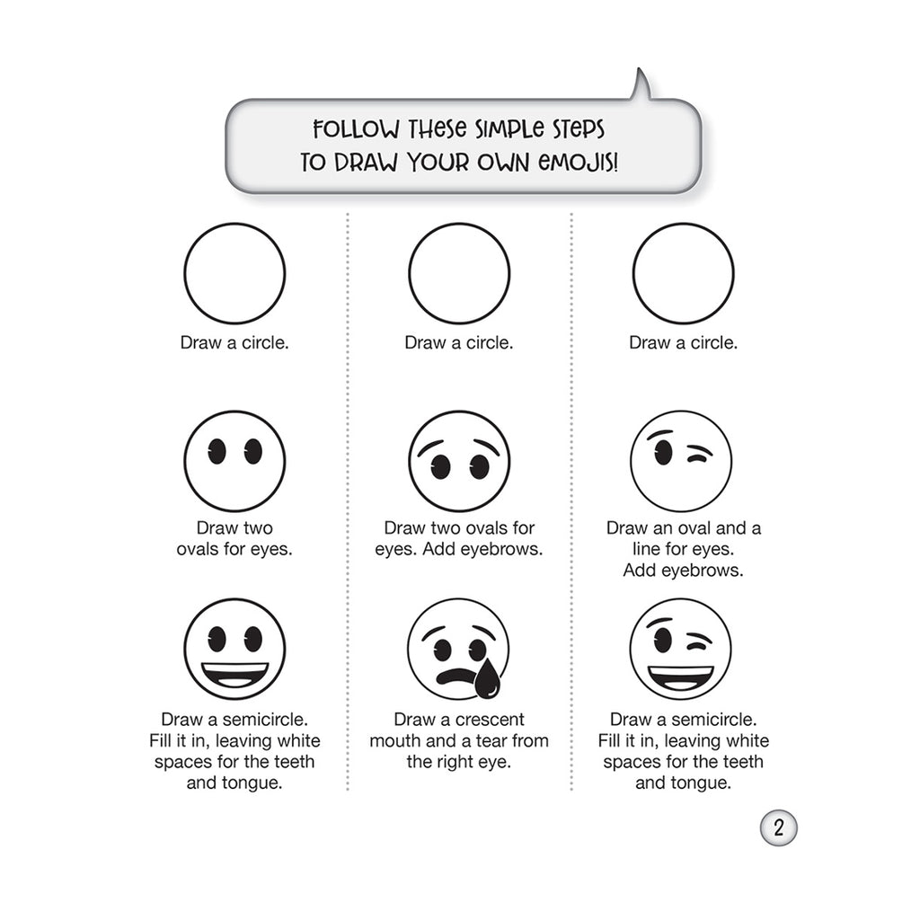 Emoji Drawing, Colouring and Activity Book
