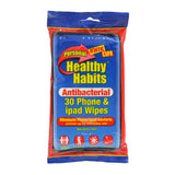 2 x Kwik Life Healthy Habits Antibacterial Phone & iPad Wipes - 30 Pack