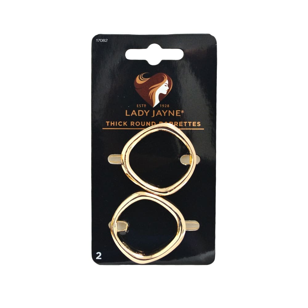 Lady Jayne Thick Round Barrettes