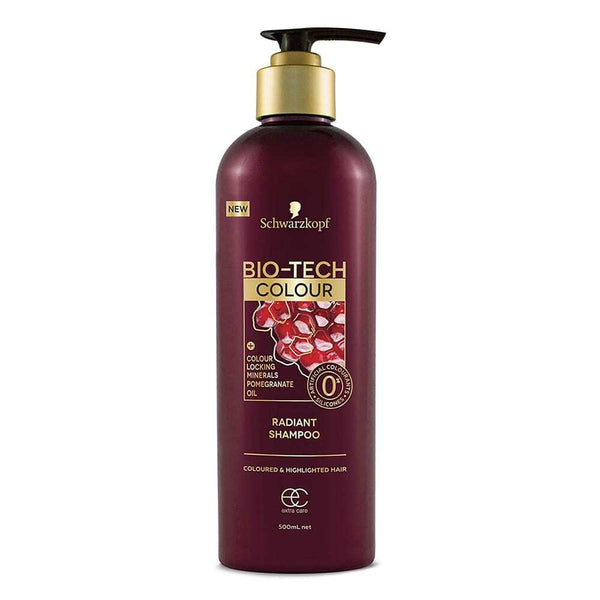 Schwarzkopf Bio-Tech Shampoo Colour Locking Minerals Pomegranate Oil ...