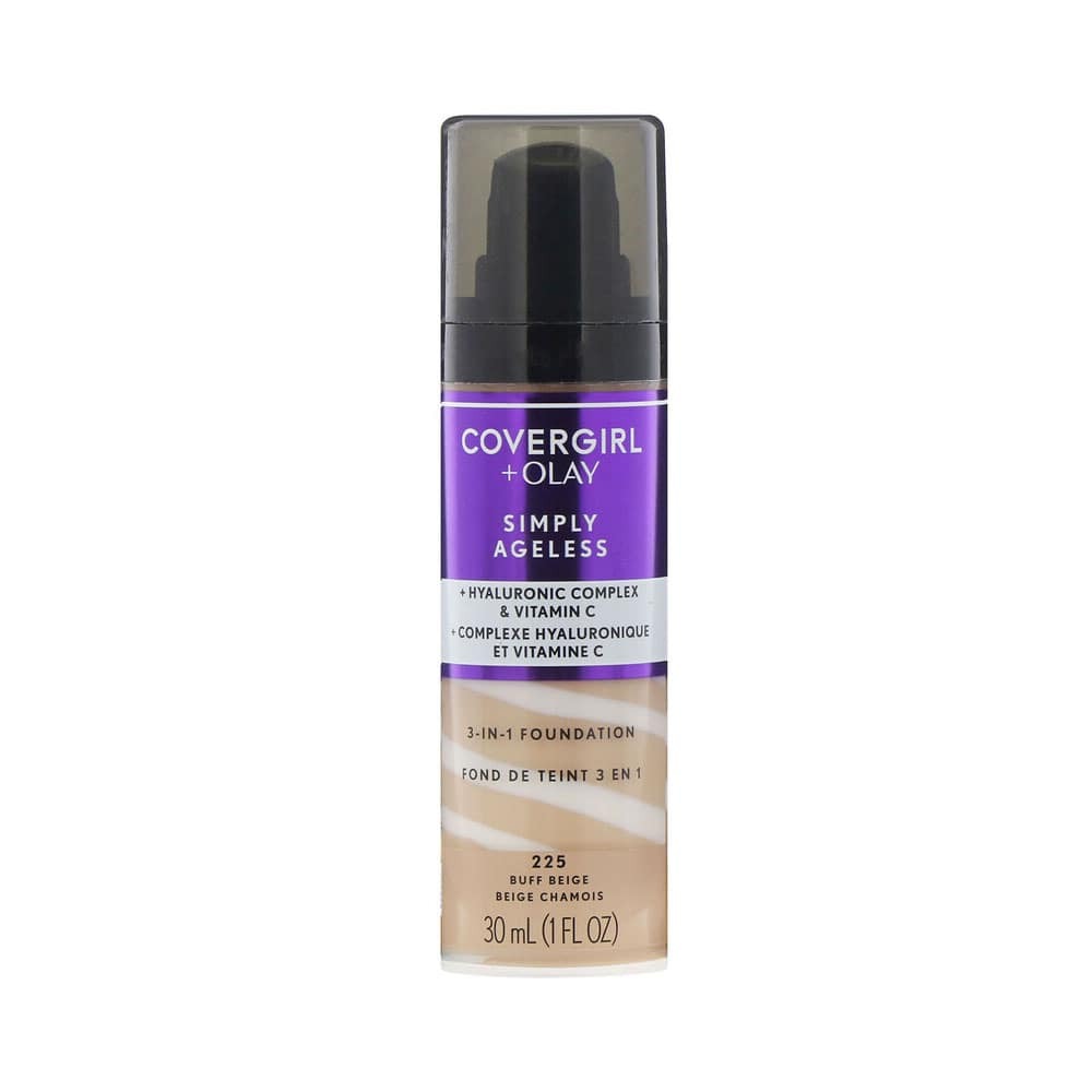 Covergirl + Olay Simply Ageless 3-In-1 Liquid Foundation With Hyaluronic Acid + Vitamin C - 30ml