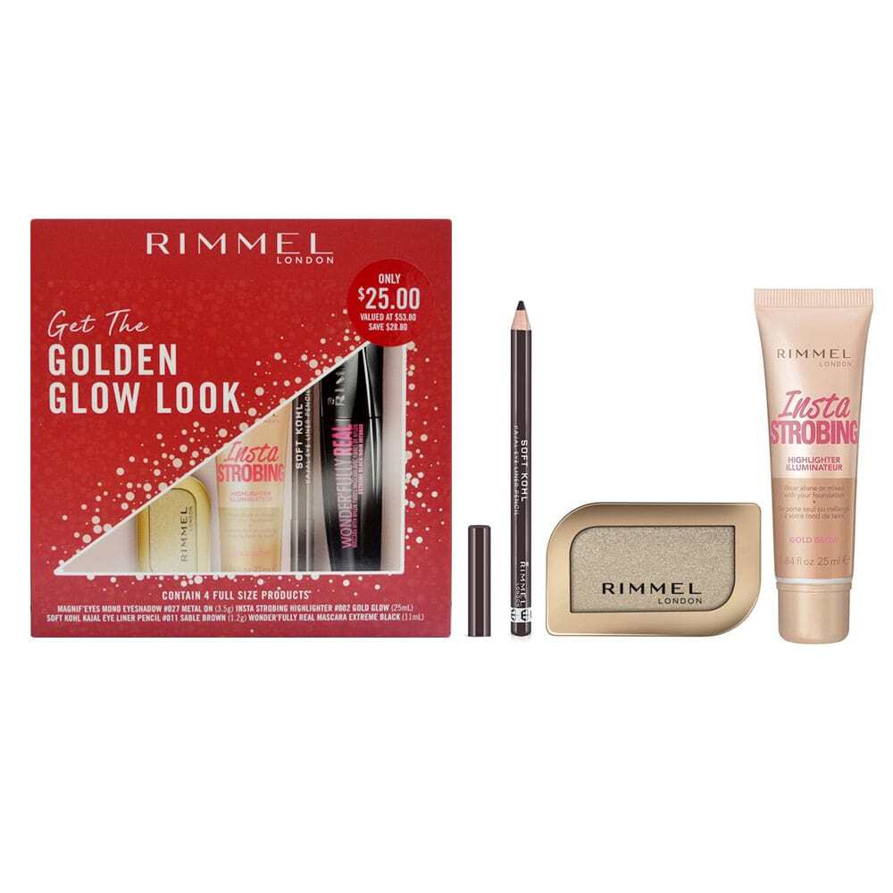 Rimmel Get The Golden Glow Look Gift Pack 4pcs