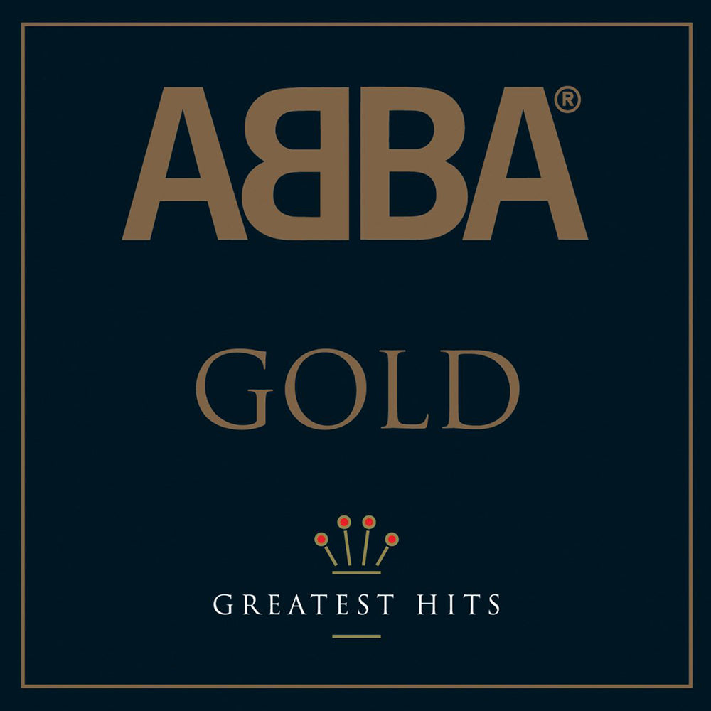 Crosley Record Storage Crate &  ABBA Gold - Double Vinyl Album Bundle