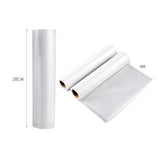 4x Vacuum Food Sealer Roll Bags 28cm 22cm