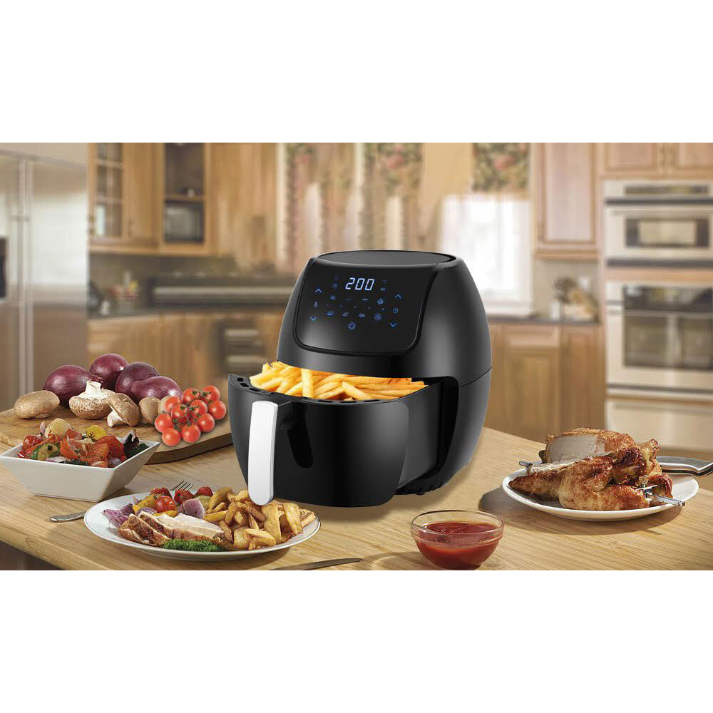 Healthy Choice 8L Digital Air Fryer Black Smooth Sales