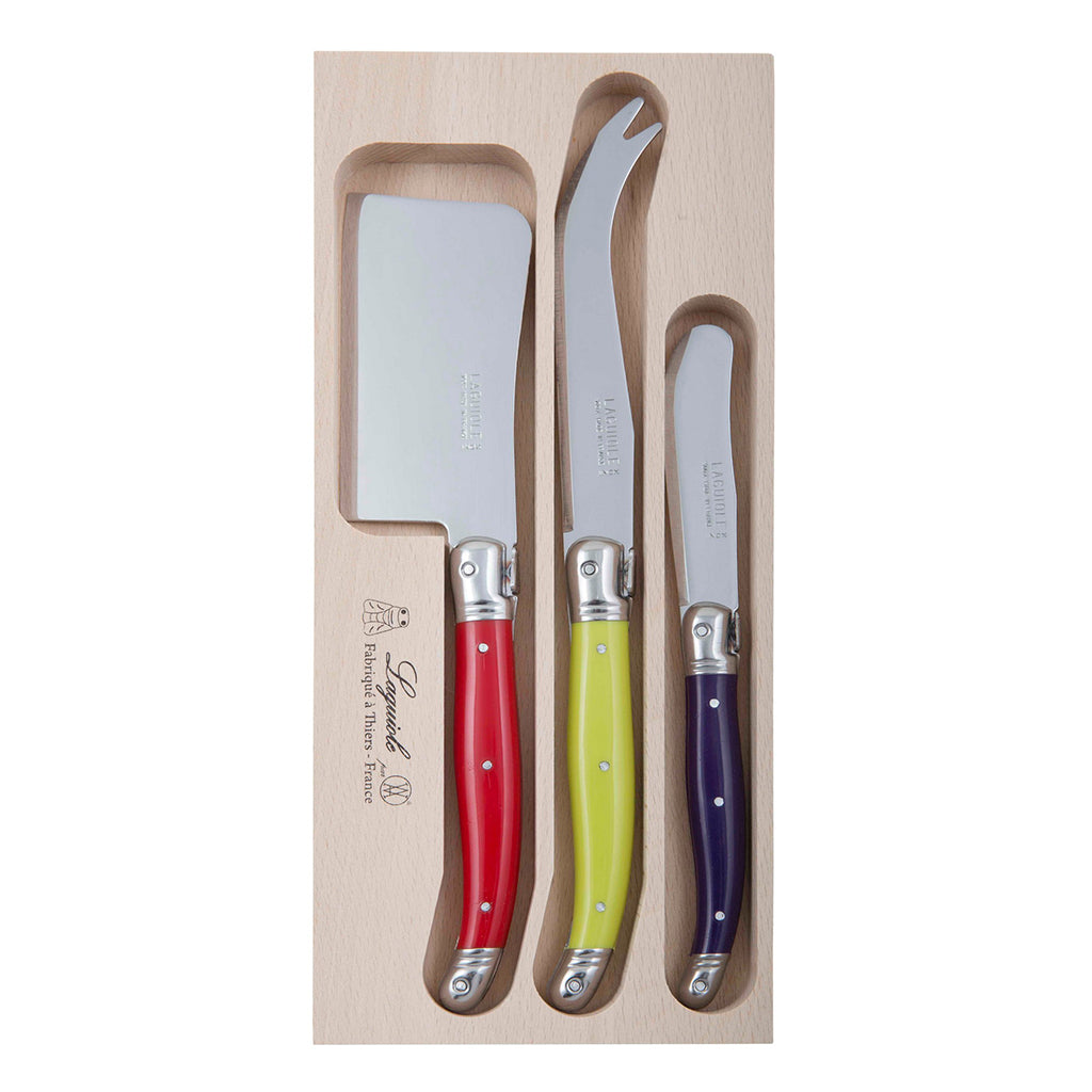 Laguiole By Andre Verdier Debutant Cheese Knife Set - 25x11x2cm - 3 Piece