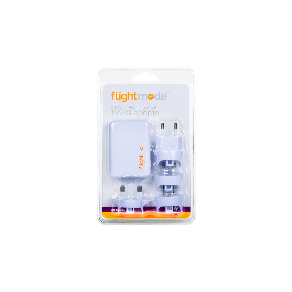 Flightmode 4 Port USB Universal Travel Adaptor