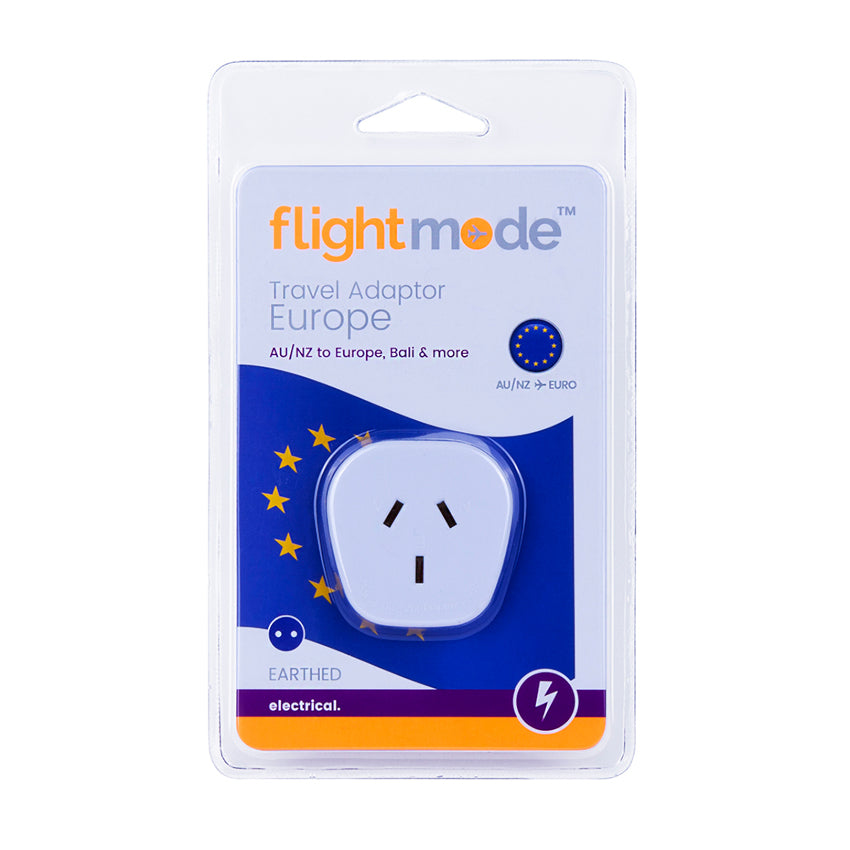 Flightmode Travel Adaptor AU/NZ to Europe/Bali & more
