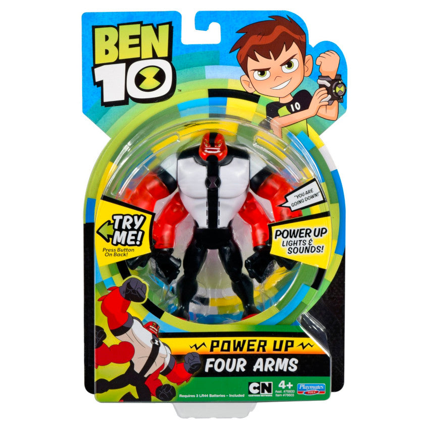 Ben 10 Power Up Deluxe Action Figure - Four Arms