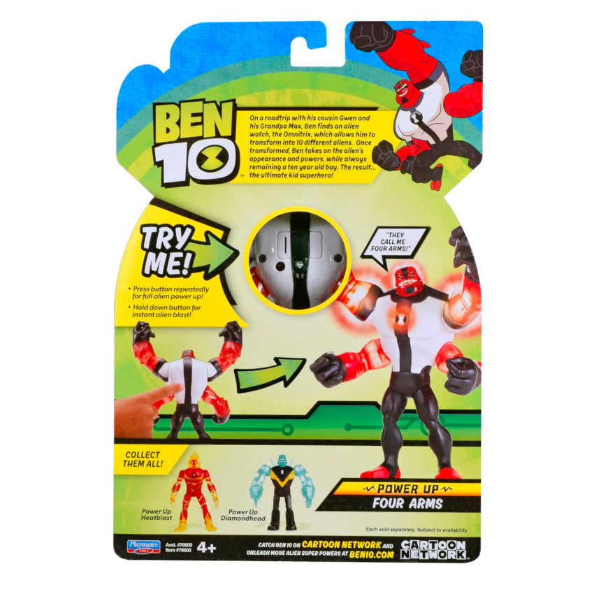Ben 10 Power Up Deluxe Action Figure - Four Arms