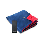 Newtton USB Heated Fleece Blanket With Phone Charger Power Bank