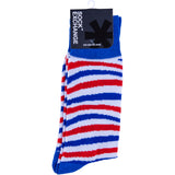Sock Exchange - Blue/White/Red Stripes