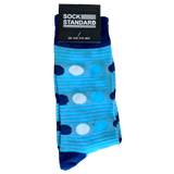 Sock Standard - Blue & White Polka Dots
