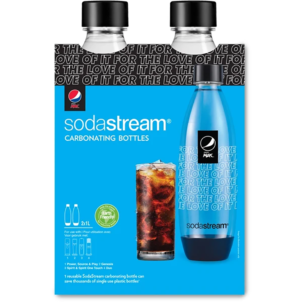 SodaStream SPIRIT (Red) With 2 Extra Pepsi Bottles