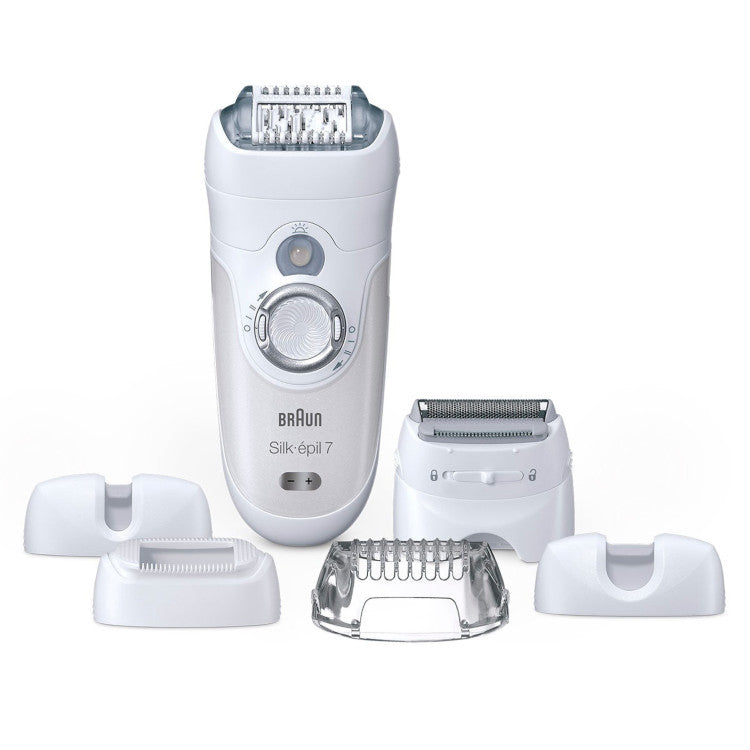 Braun Silk Epil 7 Wet & Dry Cordless Epilator (+8 Accessories)