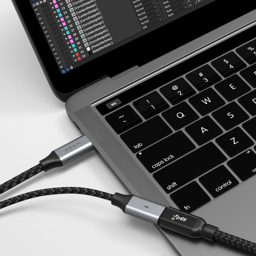Adam Elements USB-C to 4K 60Hz HDMI Cable with PD 100W