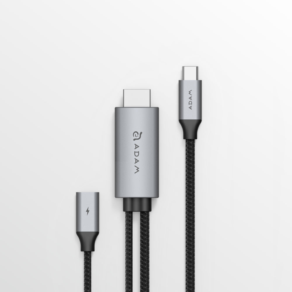 Adam Elements USB-C to 4K 60Hz HDMI Cable with PD 100W