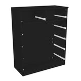 Tallboy Dresser 6 Chest of Drawers Cabinet 85 x 39.5 x 105 - Black