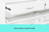 Shoe Cabinet Organizer Storage Rack 1200 x 240 x 920 - White