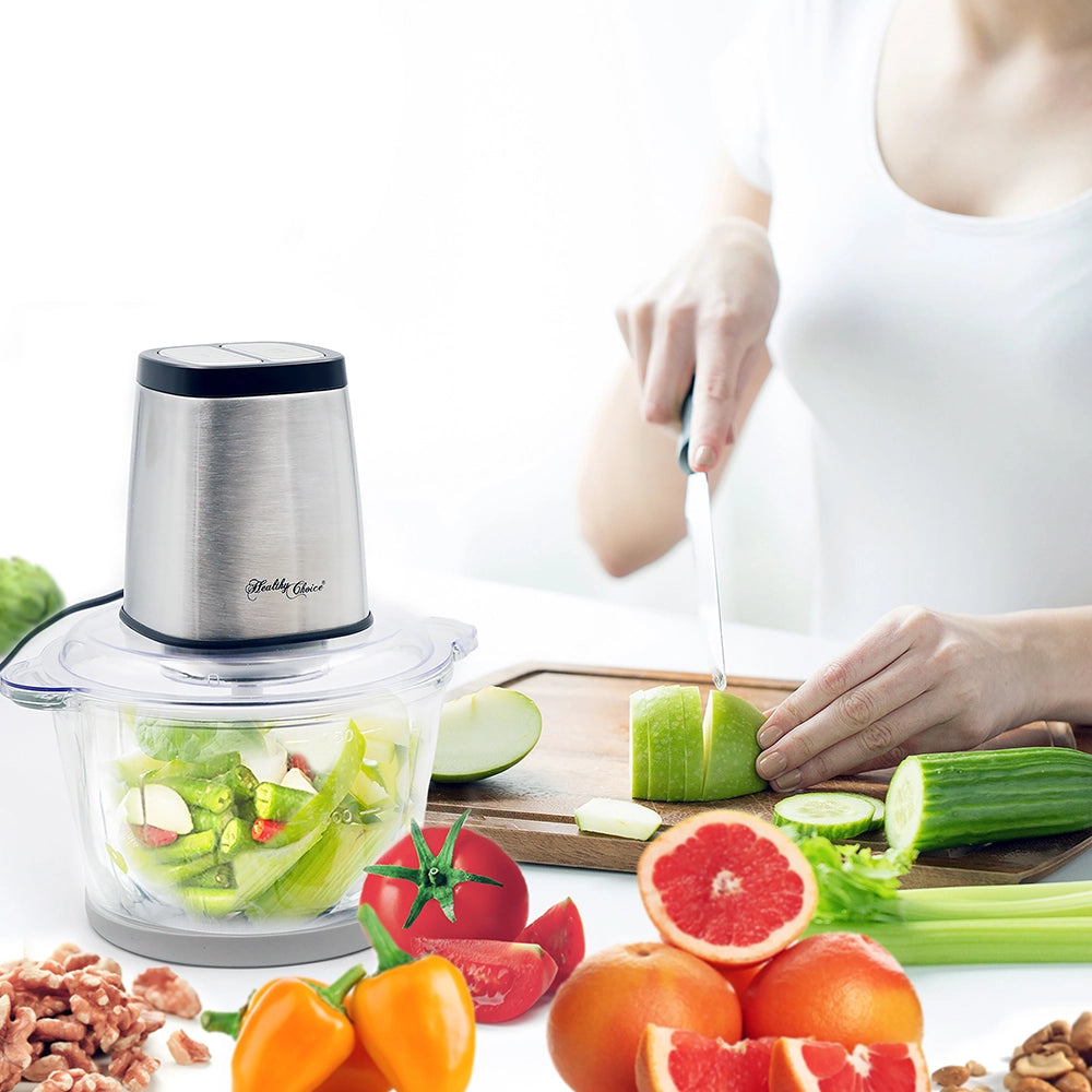 Healthy Choice 2L Large Powerful Electric Food Chopper - CH200