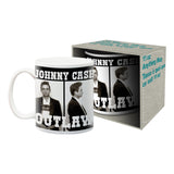 Johnny Cash Outlaw Ceramic Mug - 310mL