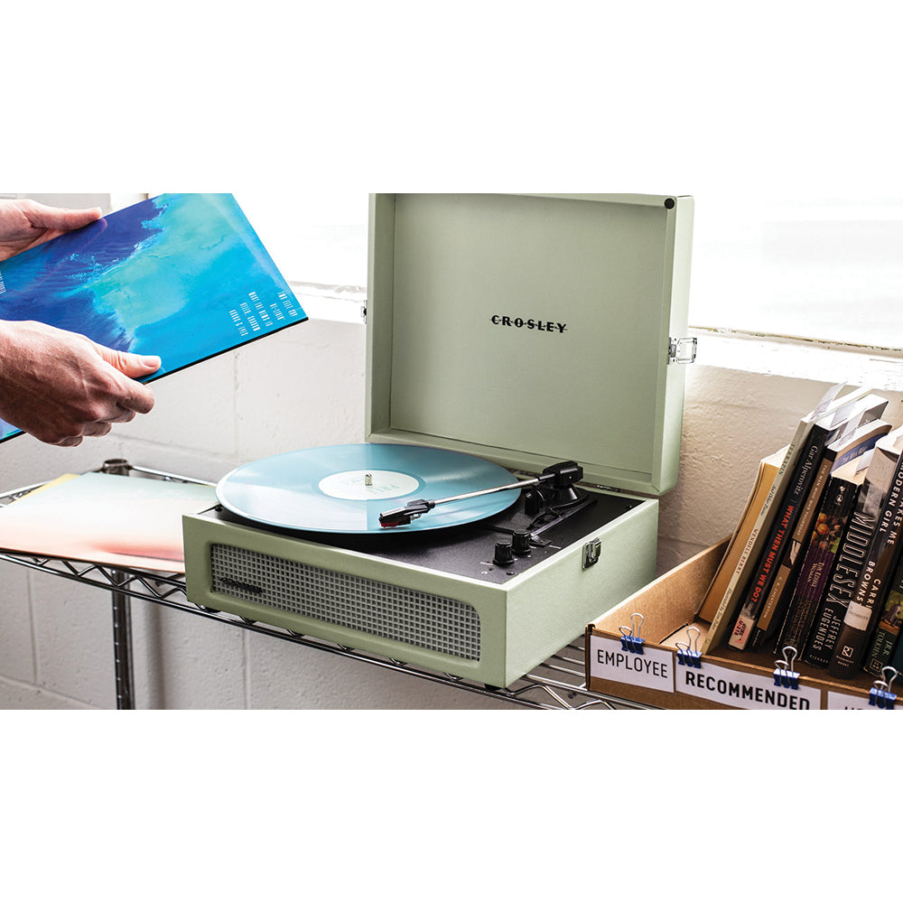 Crosley Voyager Bluetooth Portable Turntable + Free Record Storage Crate