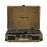 Crosley Cruiser Bluetooth Portable Turntable - Gold + Bundled HolySmoke Bluetooth Retro Speaker - Black