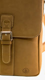 Jack Bee Collins Leather Messenger Bag