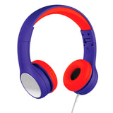 LilGadgets Connect+ Style Childrens Wired Headphones - Blue + Red