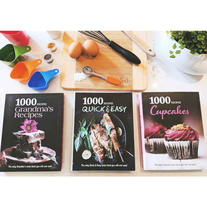 1000 Recipe Cook Books (3 Books)