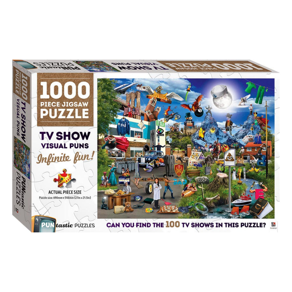 Puntastic Puzzles: TV Shows 1000-Piece Jigsaw Puzzle