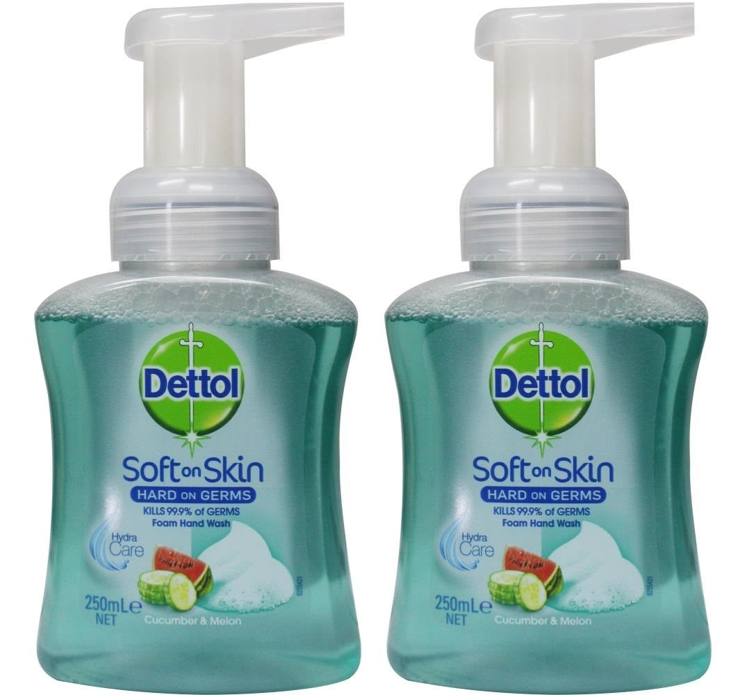 2 Pack x Dettol Foam Hand Wash - Cucumber and Melon 250ml