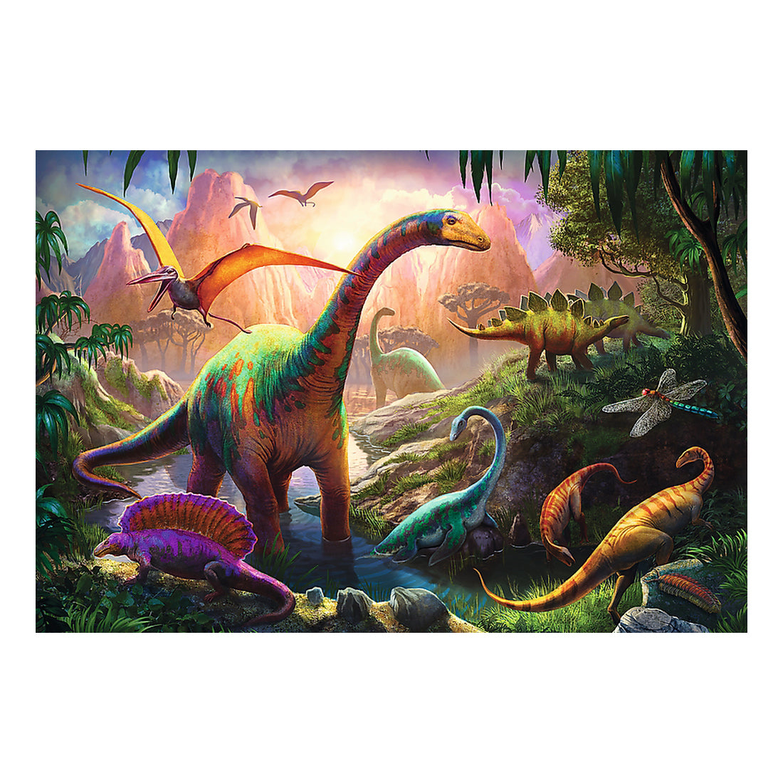 Trefl Puzzle - Land of The Dinosaurs 100 Pieces