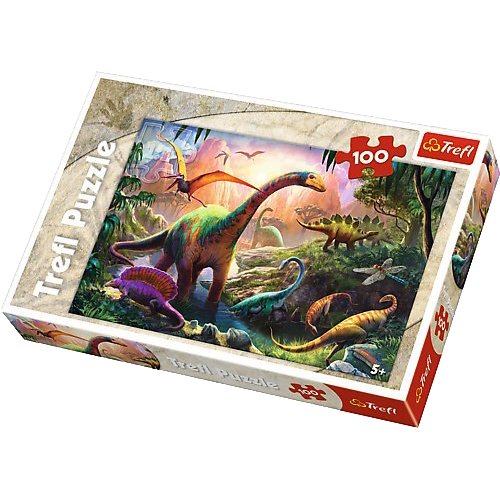 Trefl Puzzle - Land of The Dinosaurs 100 Pieces