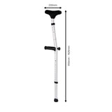 Evekare Heavy Duty Under Arm Walking Crutch - Silver