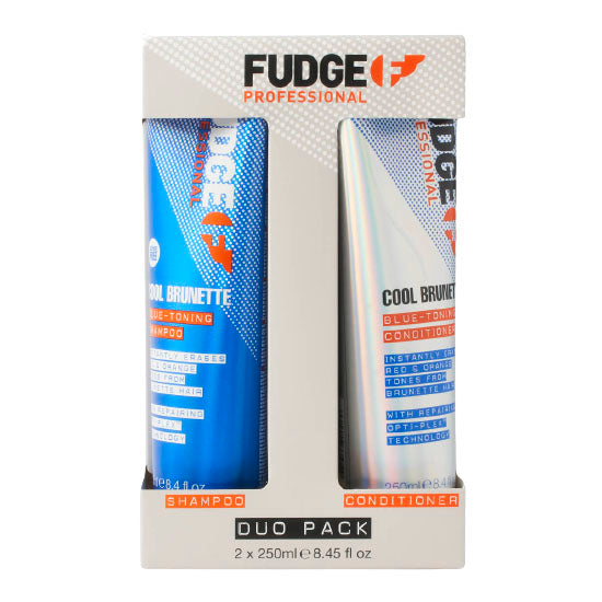 Fudge Cool Brunette Blue Toning Shampoo & Conditioner Duo Pack