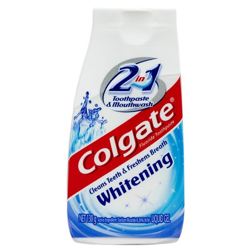 Colgate 2-in-1 Toothpaste & Mouthwash Whitening Liquid gel (130g)
